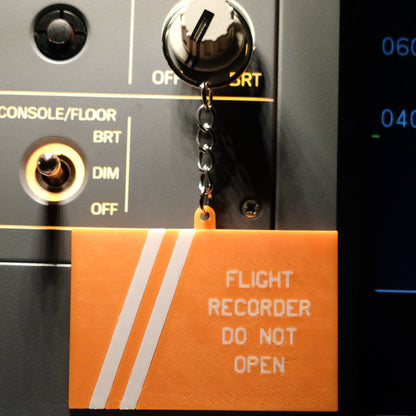 FLIGHT RECORDER KEYCHAIN